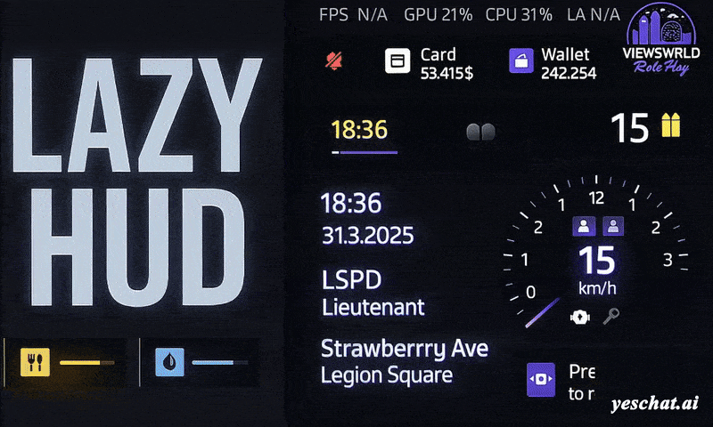 [ESX] LAZY C-HUD Thumbnail