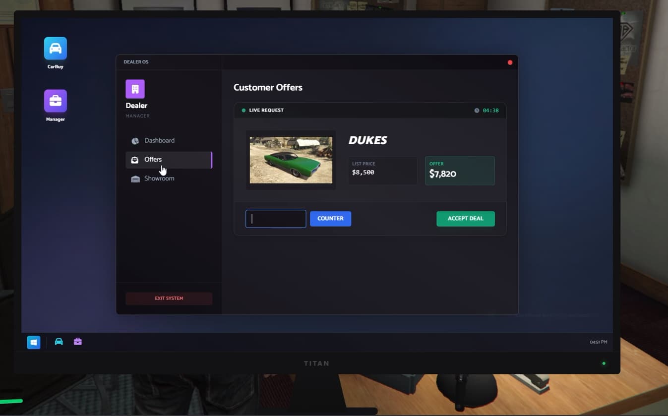 [PAID] [QB & ESX] 6ix Car Dealer Job | Management UI, Negotiation ...