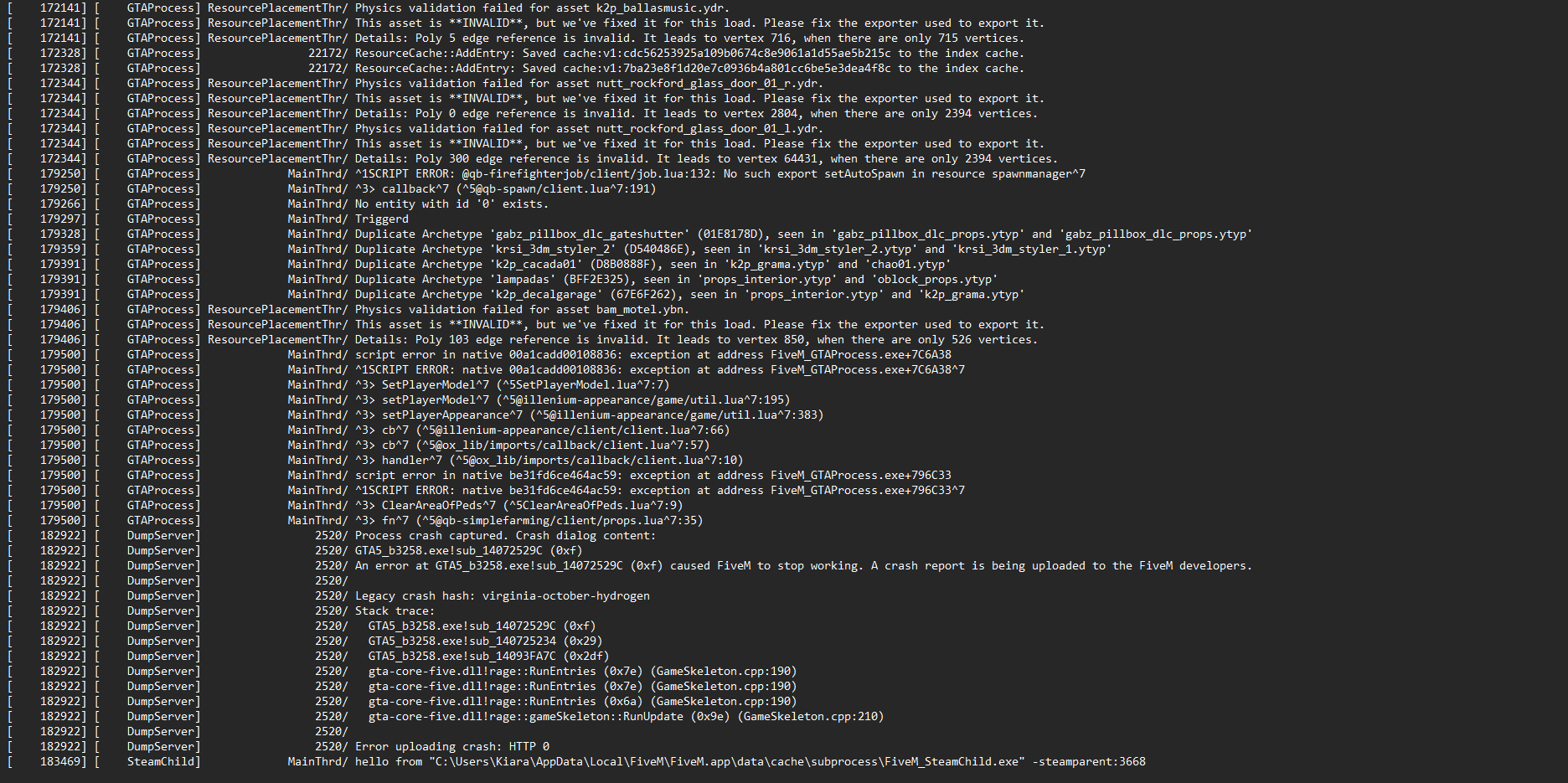 Crash after loading into server - FiveM Client Support - Cfx Forum