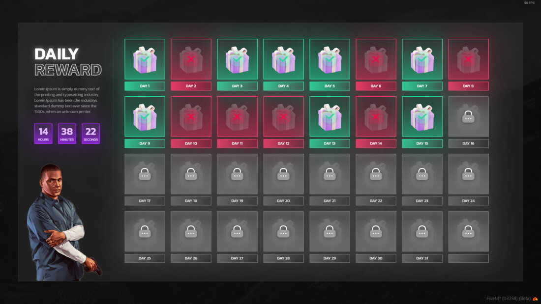 Advanced Daily Rewards [ESX / QB / QBOX] Thumbnail