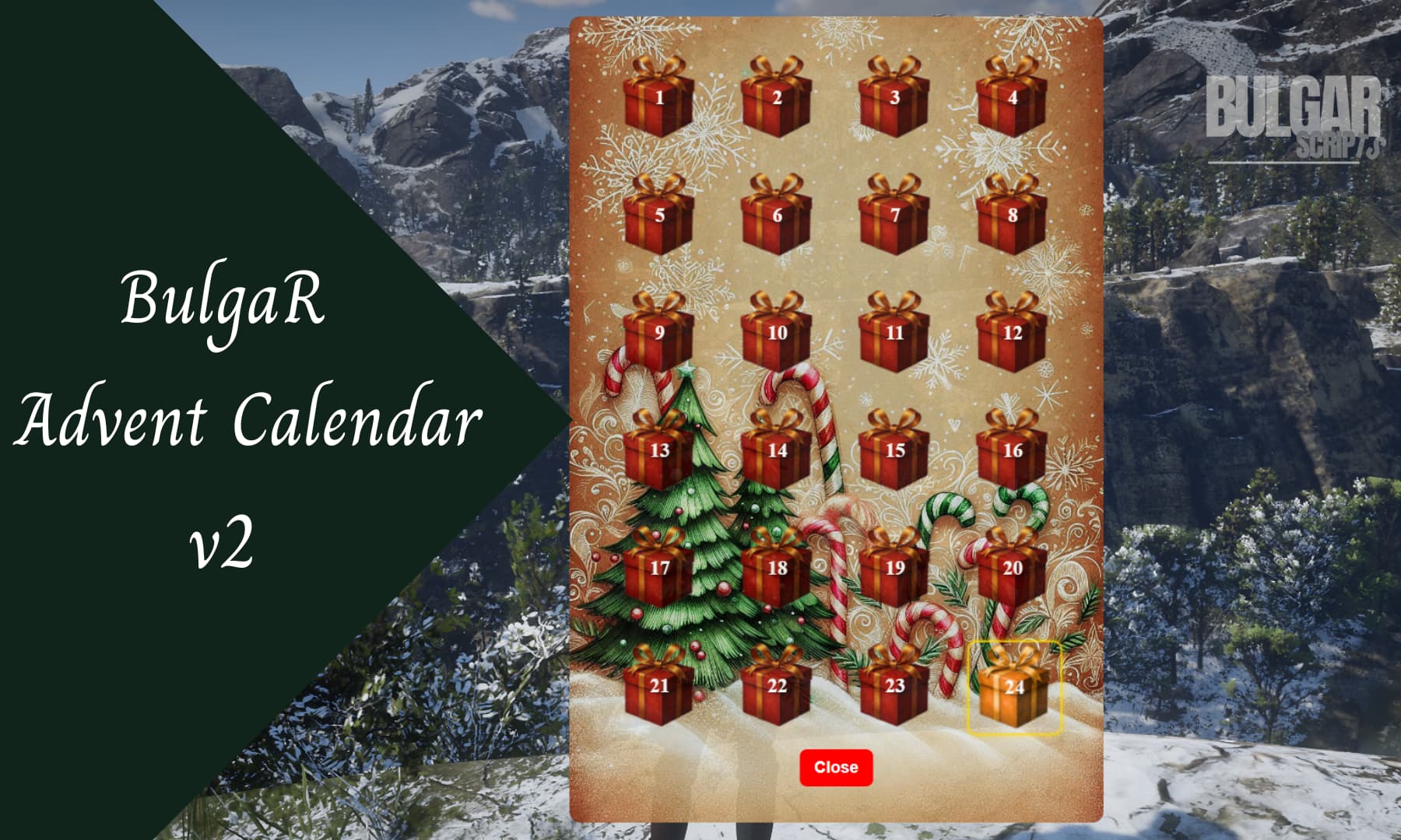 BulgaR Advent Calendar V2 [VORP] & [RSGCore] - RedM Releases - Cfx Forum