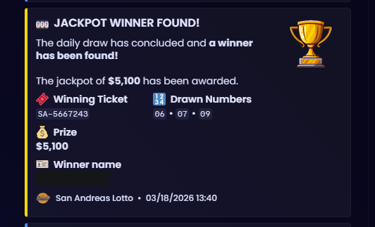 [ESX/QB/QBOX/CUSTOM] Lottery System | Tickets, Jackpot & Admin Tools 3