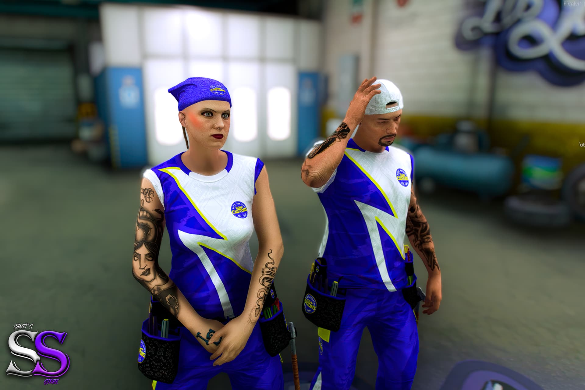 [CLOTHES] [ADDON] - Los Santos Customs Uniform V2 - FiveM Releases ...