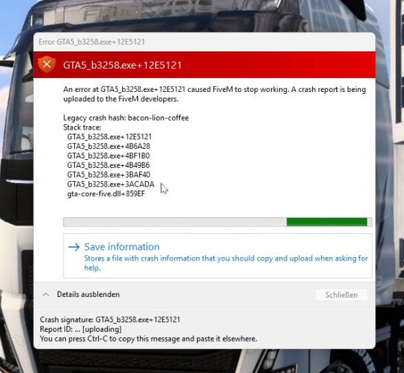 Client crash after joining server – bacon-lion-coffee - FiveM Client ...