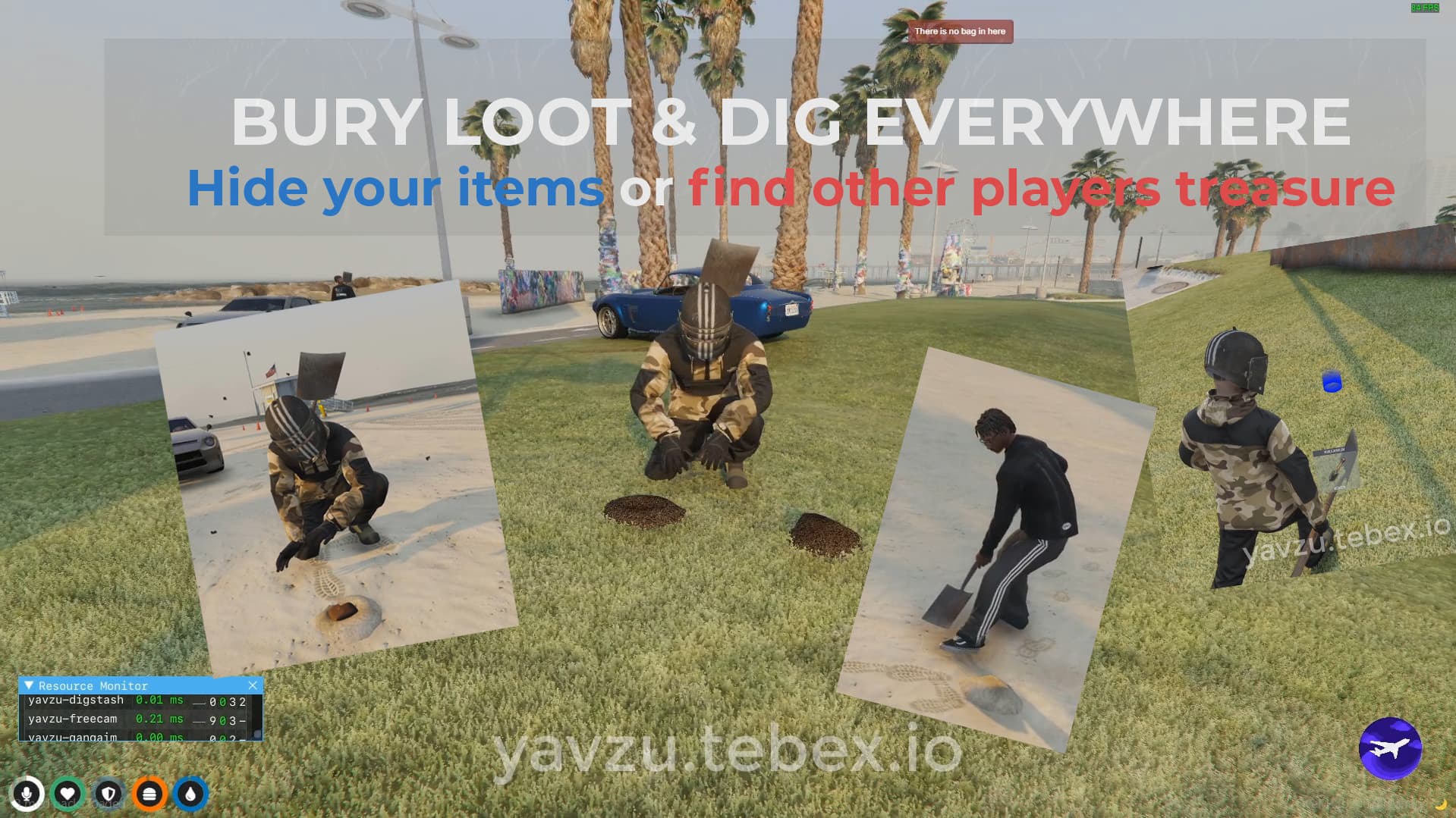 Bury Items Stash & Dig Everywhere | Players treasure - Releases - Cfx.re  Community