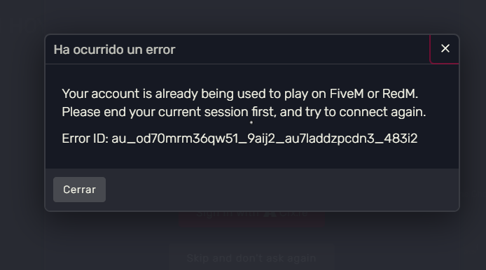 Account stuck in active session – cannot join any FiveM server - FiveM ...