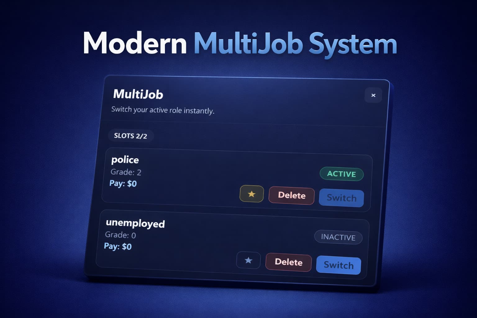 [PAID] HS MultiJob System - FiveM Releases - Cfx.re Community