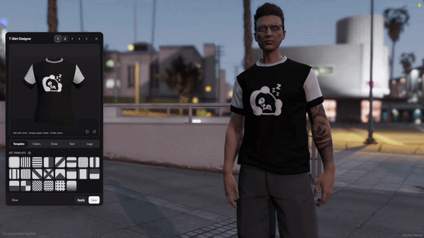 UM T-Shirt Designer FiveM 3D clothing creator