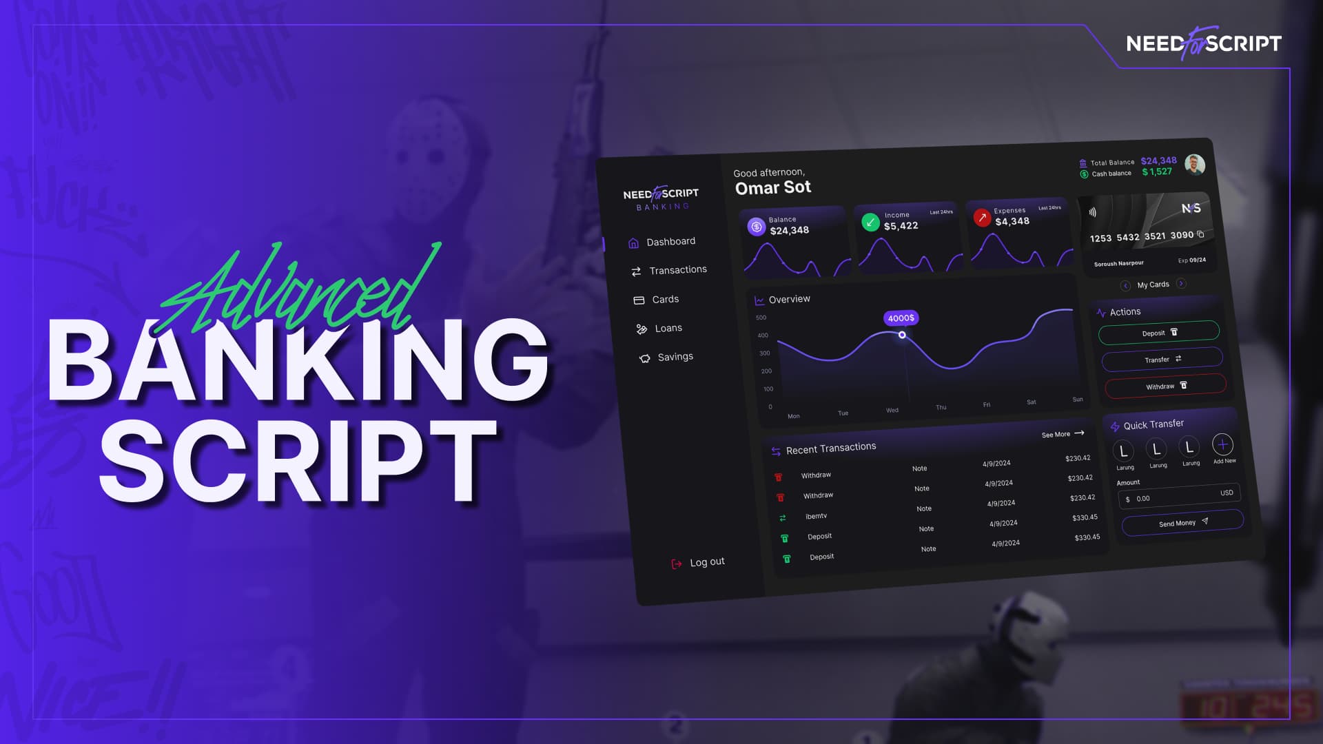 NeedForScript Banking Script with Loans, Savings, Cards & More! - FiveM ...