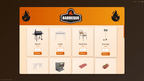 [ESX/QBCORE] BBQ Let's Cook Script! A engaging BBQ Script! thumbnail 3