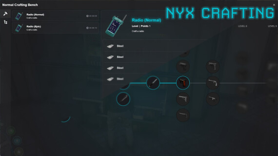 [PAID] NYX Crafting | QB-Core | Crafting & Skill Progression Thumbnail
