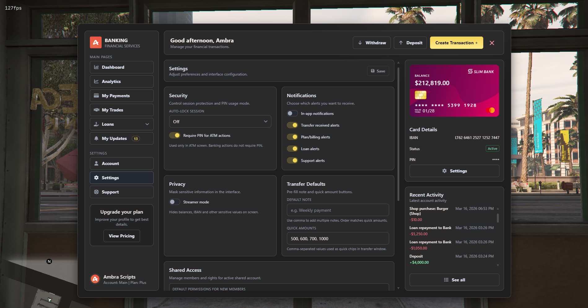 [ambr4] Advanced Banking System - FiveM Releases - Cfx.re Community