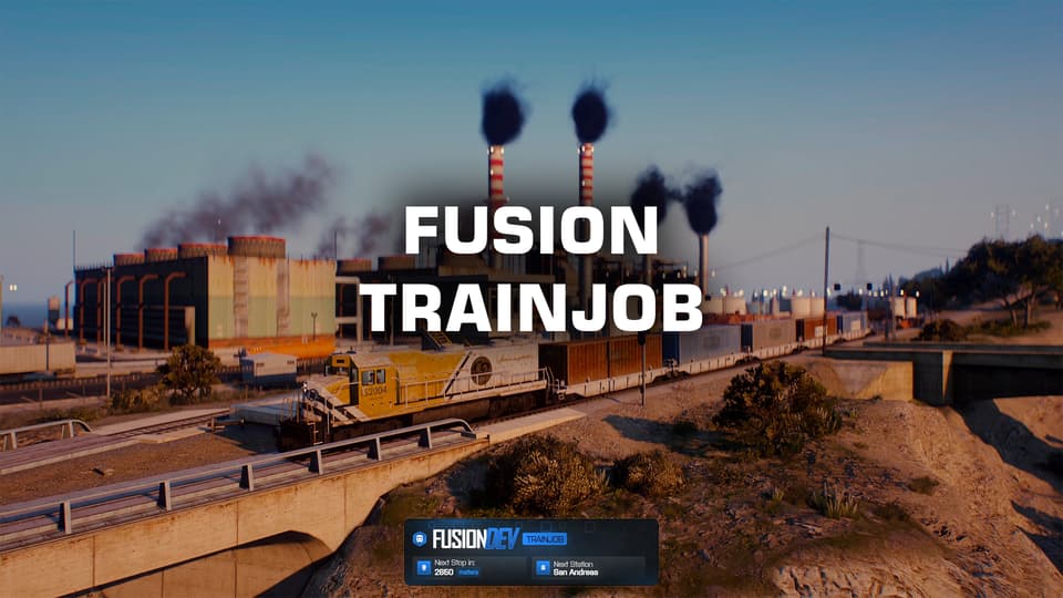 [ESX/QBCORE/STANDALONE] Fusion-Trainjob | Train & Metro Job System for FiveM with Levels Thumbnail