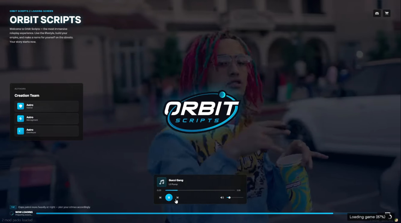 Orbit Loading Screen - Fully Configurable FiveM Loading Screen - FiveM ...