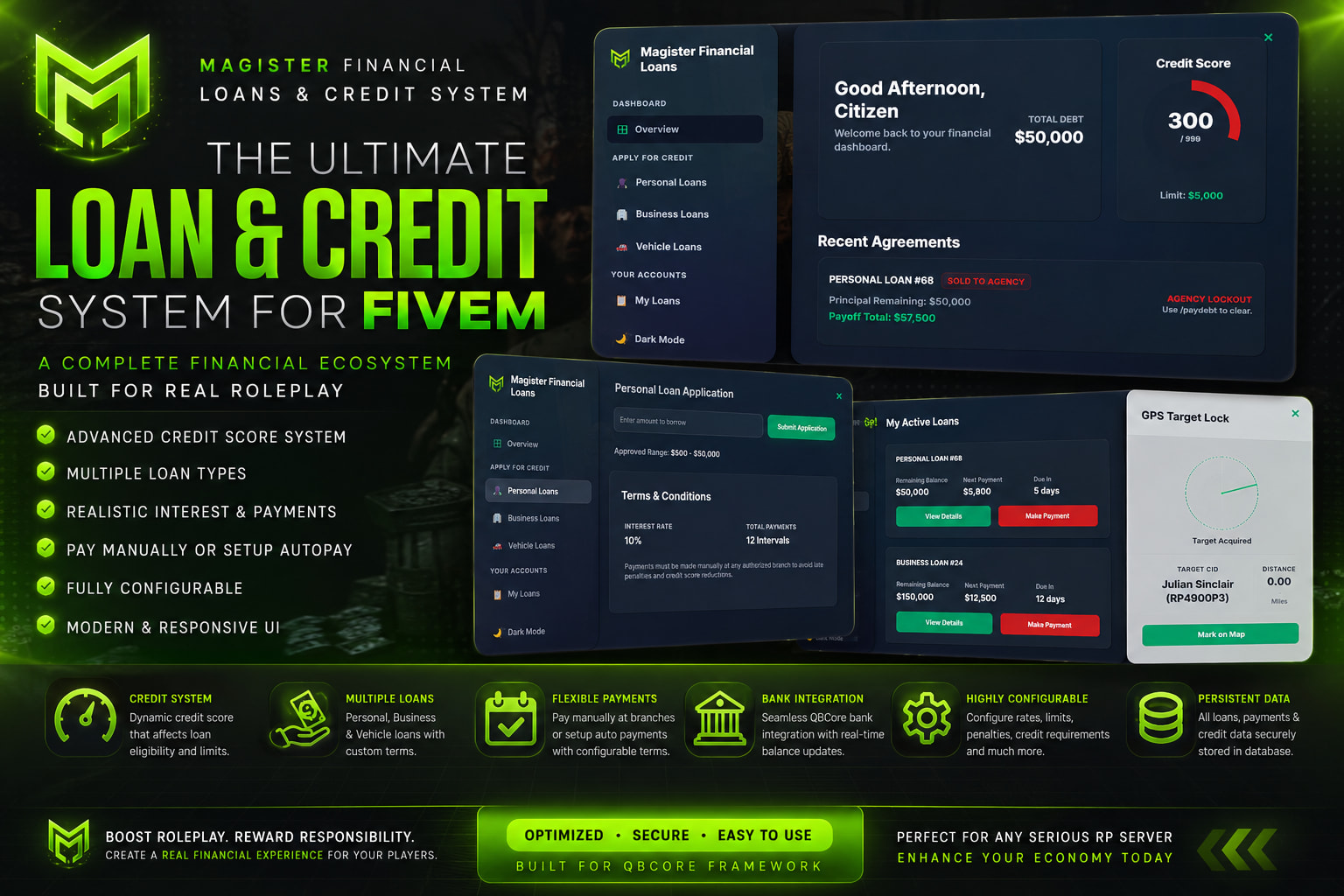 [FREE] Magister Loans - #1 Financial Loans, Credit System, and Debt Collection Businessfivem资源网-fivem插件网-fivem脚本-fivem技术-fivem分享FIVEM资源网