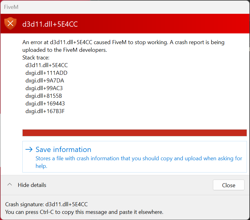 Crashing on Client Laod - FiveM Client Support - Cfx Forum