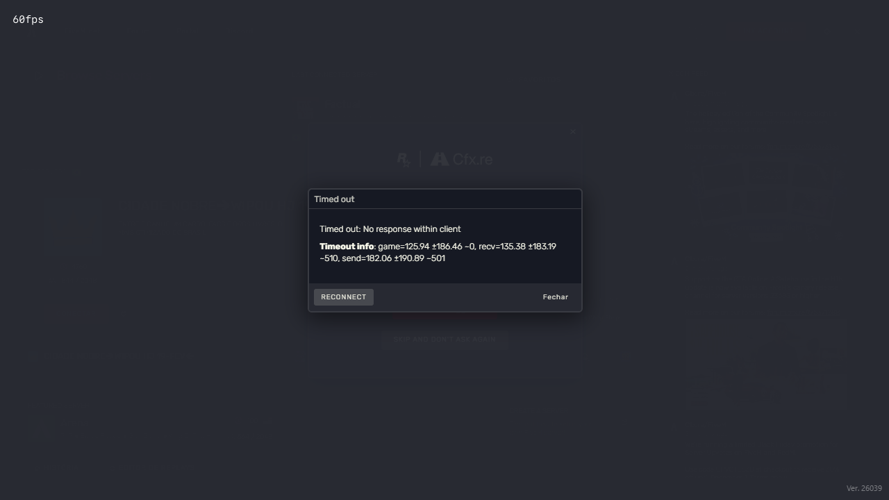 Erro TIMEOUT - FiveM Client Support - Cfx.re Community