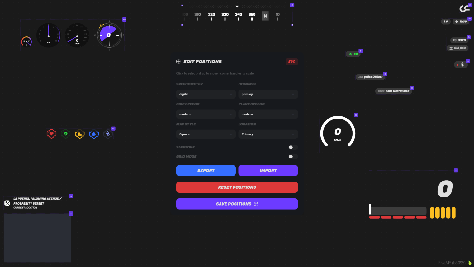 FiveM Advanced HUD Script | Overflow5m [ESX - QBCORE - QBOX] - FiveM ...