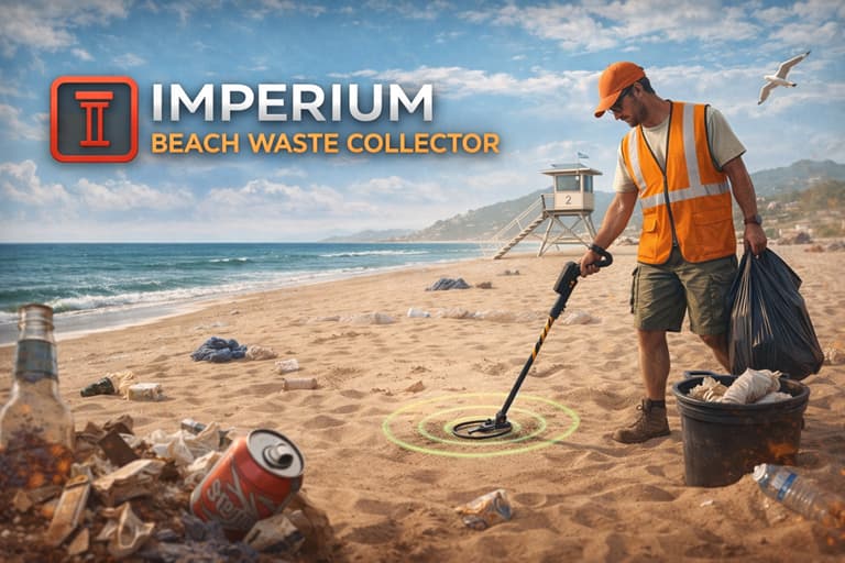 [ESX/QBCORE] Imperium Beach Waste Collector | Beach Cleanup Job with Metal Detector | FiveM – scripts asset from AssetStore