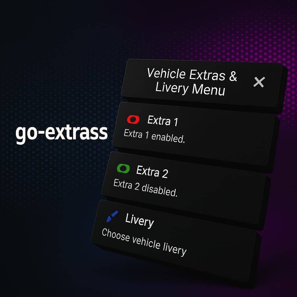 Vehicle Extras & Livery Menu - FiveM Releases - Cfx.re Community