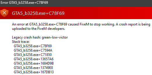 Server crashing everytime we load in. Crashes past loading screen and ...