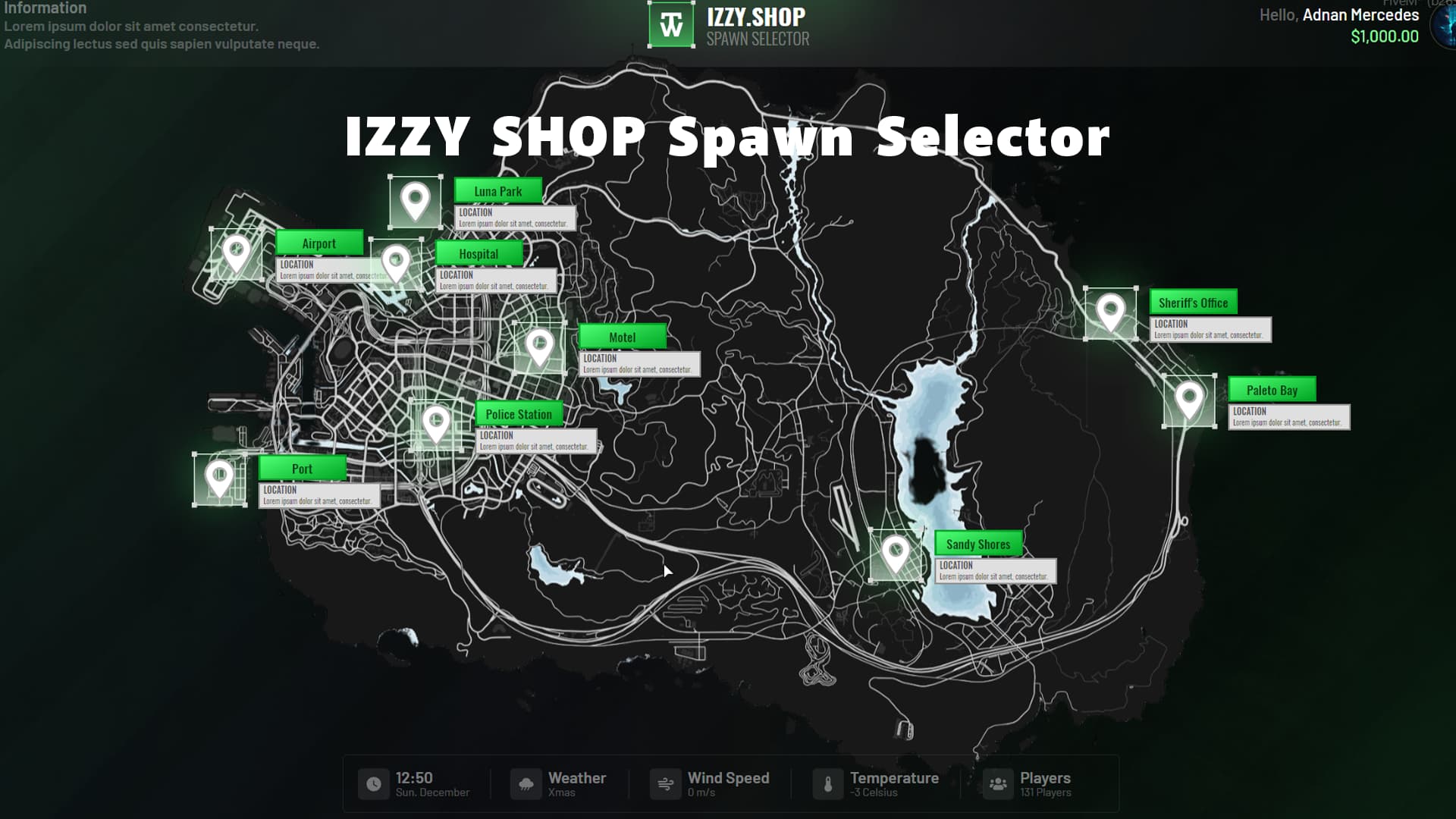 Spawn Selector V2 [PAID] [ESX / QBCORE] - FiveM Releases - Cfx Forum