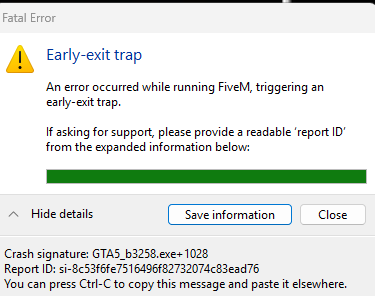 Constant Crashing on a server - FiveM Client Support - Cfx.re Community