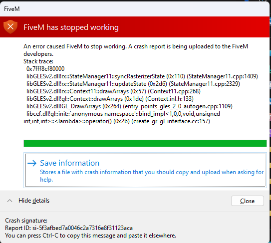 syncRasterizerState Crash - FiveM Client Support - Cfx.re Community