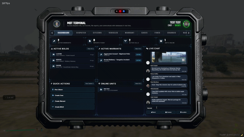 FiveM Police MDT + CAD Script – Complete Law Enforcement System thumbnail 3