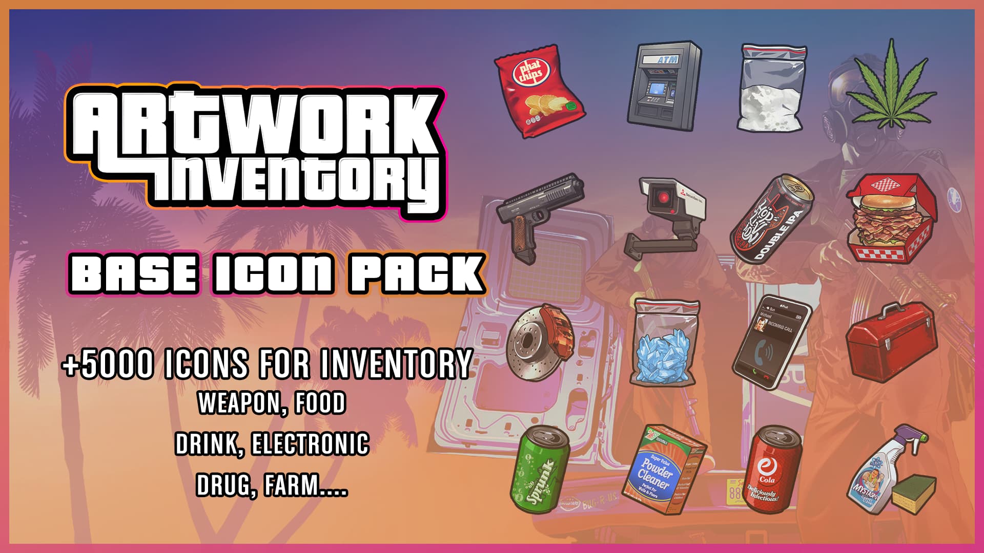 +4000 Inventory Icons Item (Car, LTD, hotel, digitalden, Weapon part, Prison, Police...) thumbnail 10