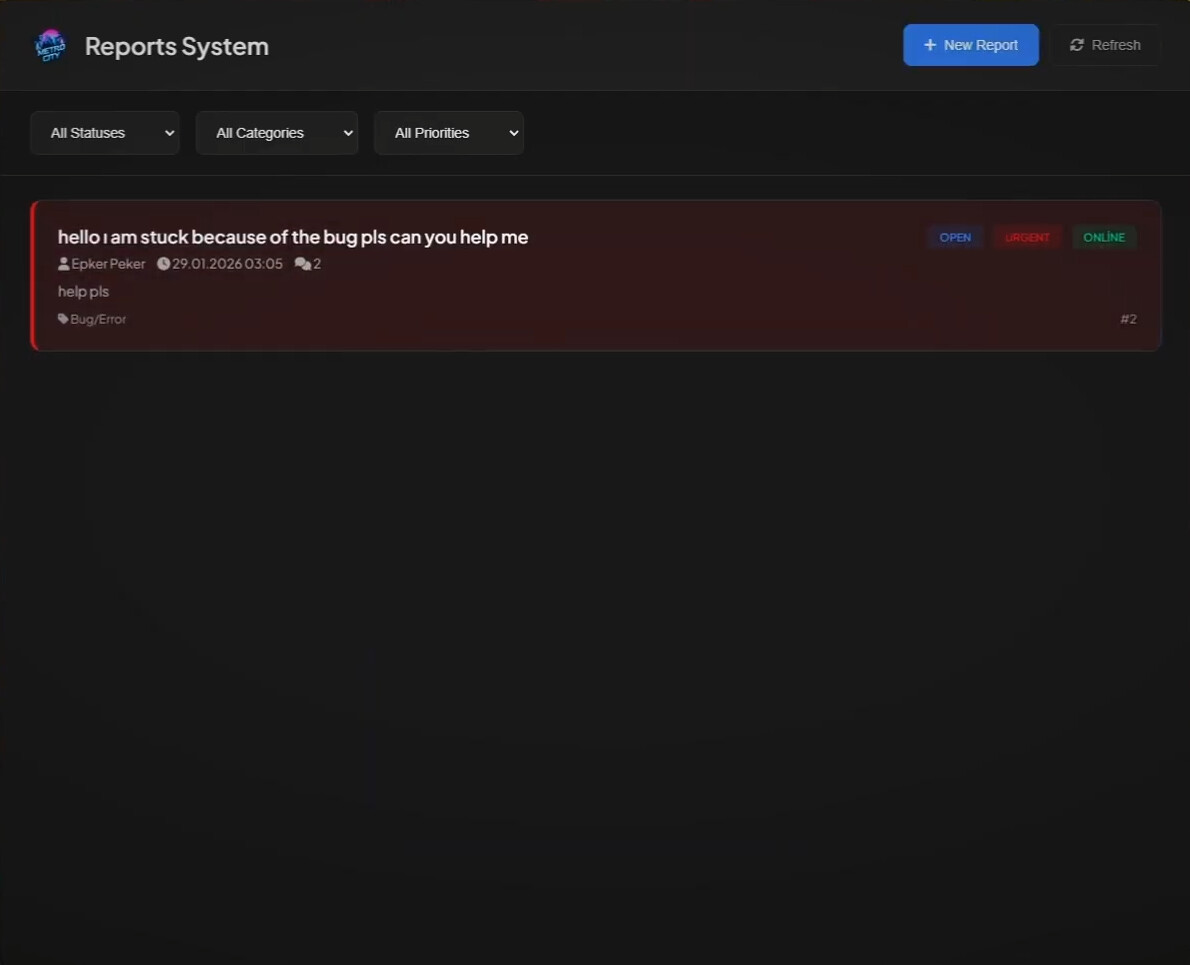 [PAID] Advanced Report System - FiveM Releases - Cfx.re Community