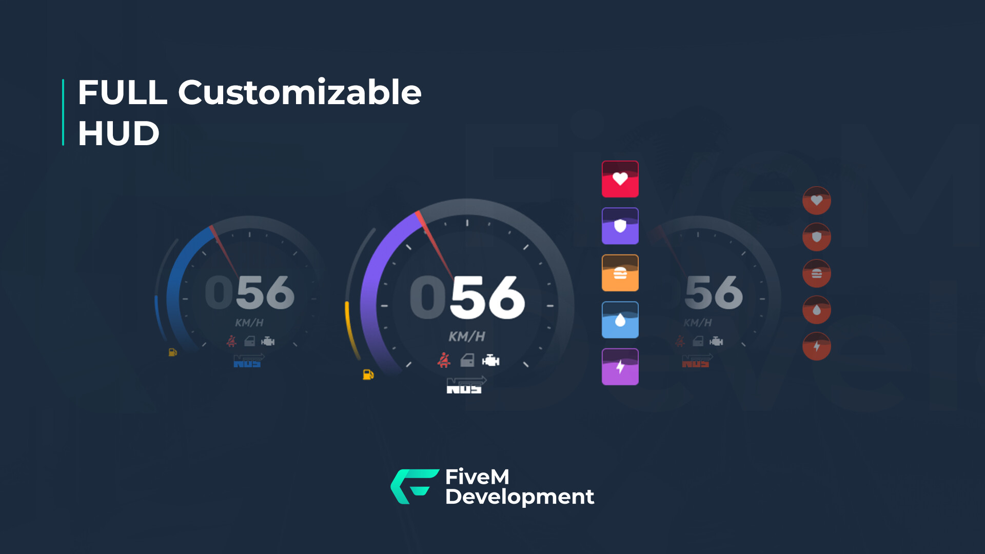 Customizable HUD QBCore ESX VRP STANDALONE FiveM Search Customizable HUD QBCore ESX VRP STANDALONE FiveM Search
