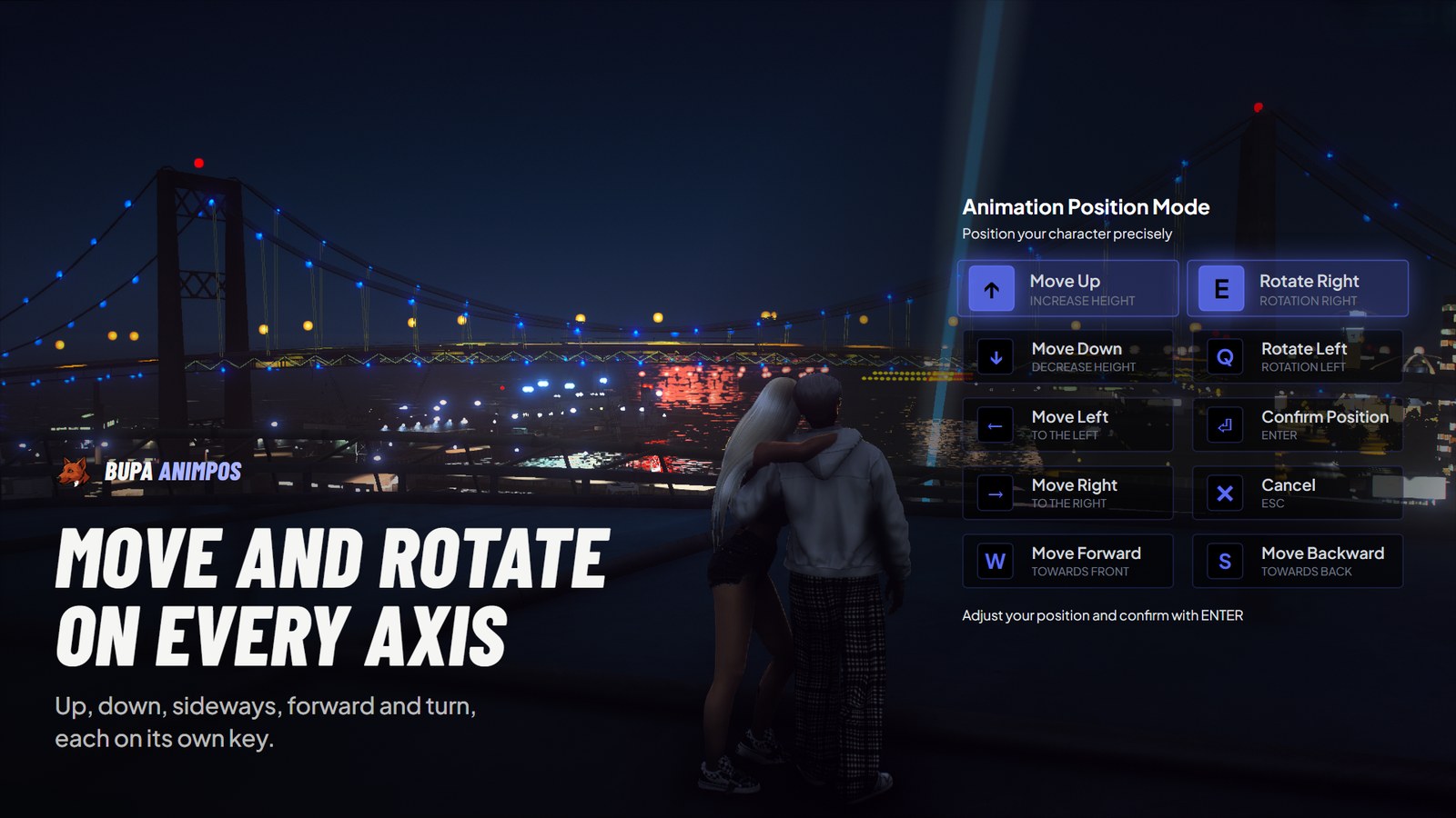 [FREE] BUPA AnimPos - In-Game Animation Position Tool | QB / QBox / ESX ...