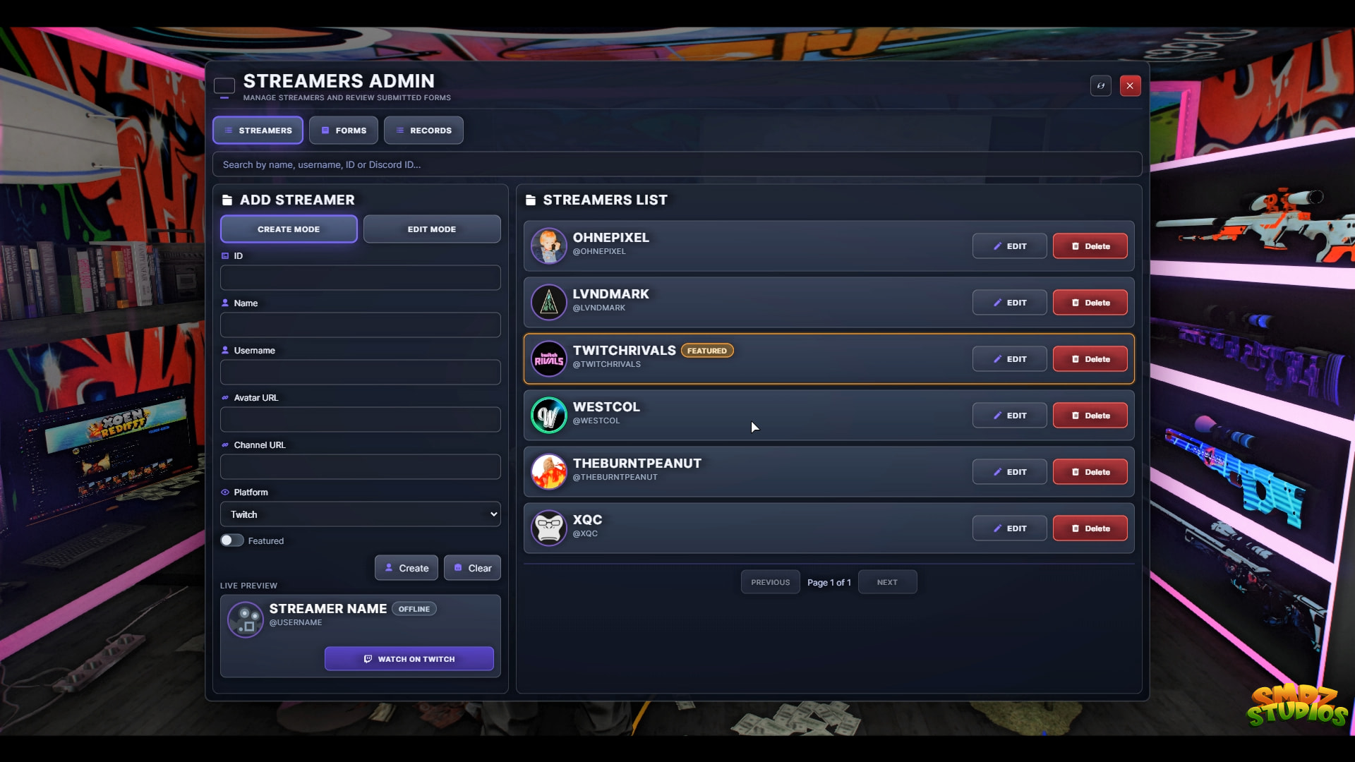 [PAID] Streamers List — Advanced Twitch & Kick Integration - FiveM ...