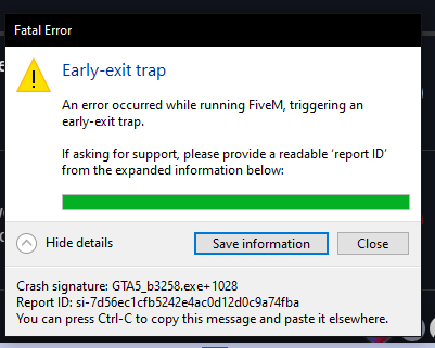 Unknow Crash ! - FiveM Client Support - Cfx Forum