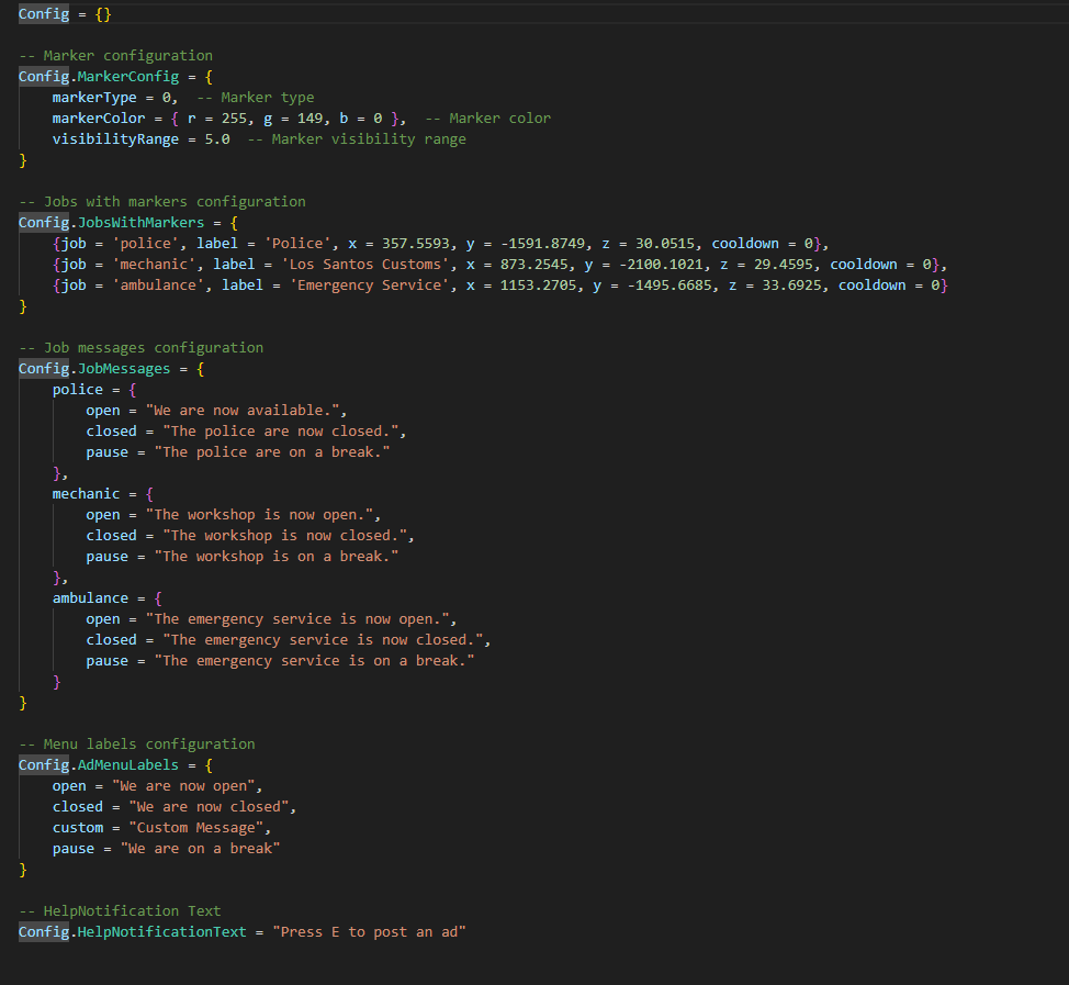 LM-BusinessAD / Werbung System [ESX] [Paid] thumbnail 2