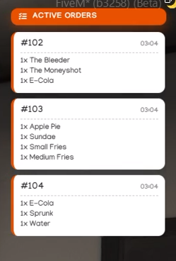 [PAID] [QB & ESX] 6ix Restaurant System | Kiosk UI, Management System thumbnail 6