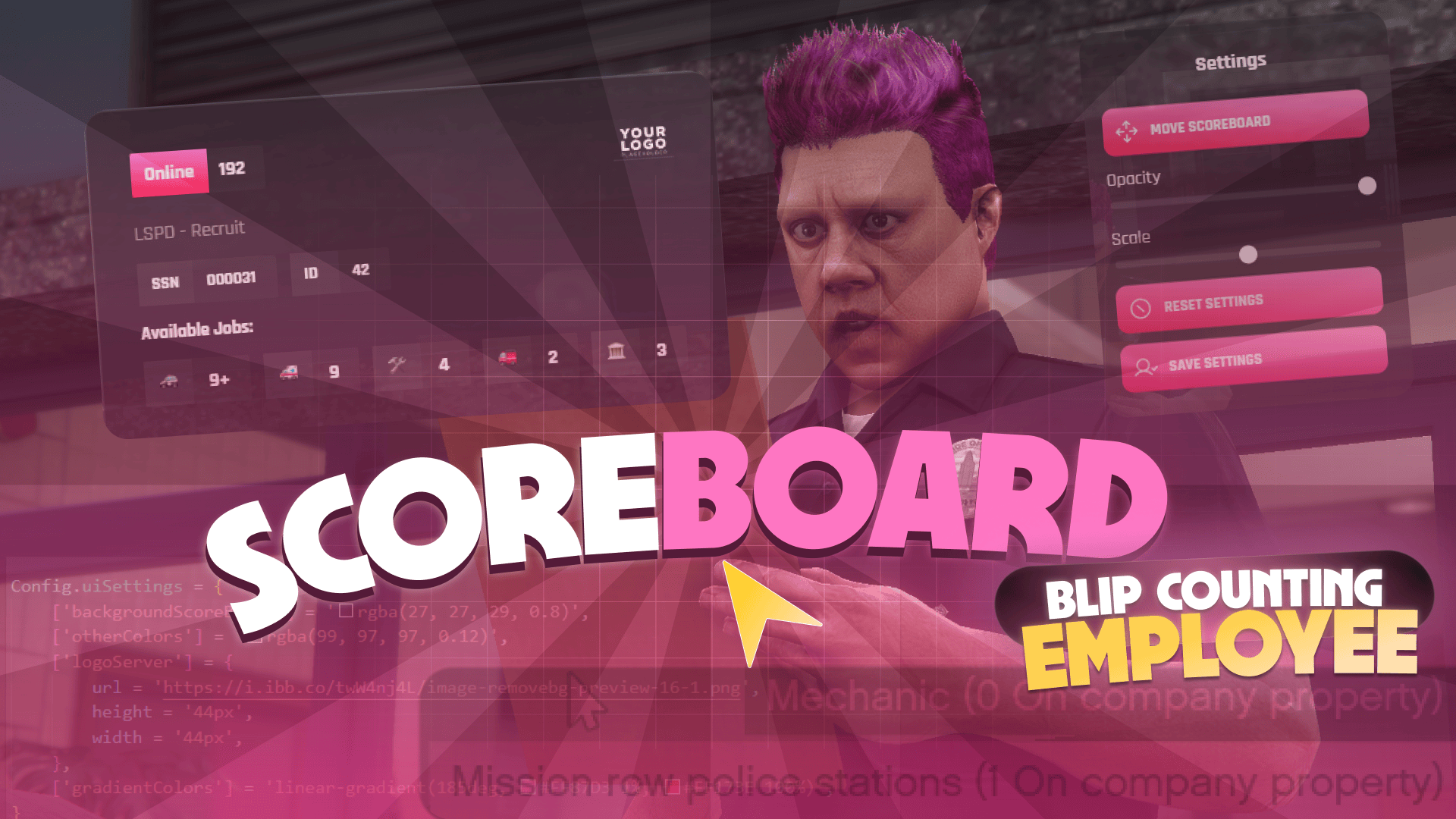 [PAID] [ESX / QBOX / QBCORE] ScoreBoard & Smart Blips with Employee ...
