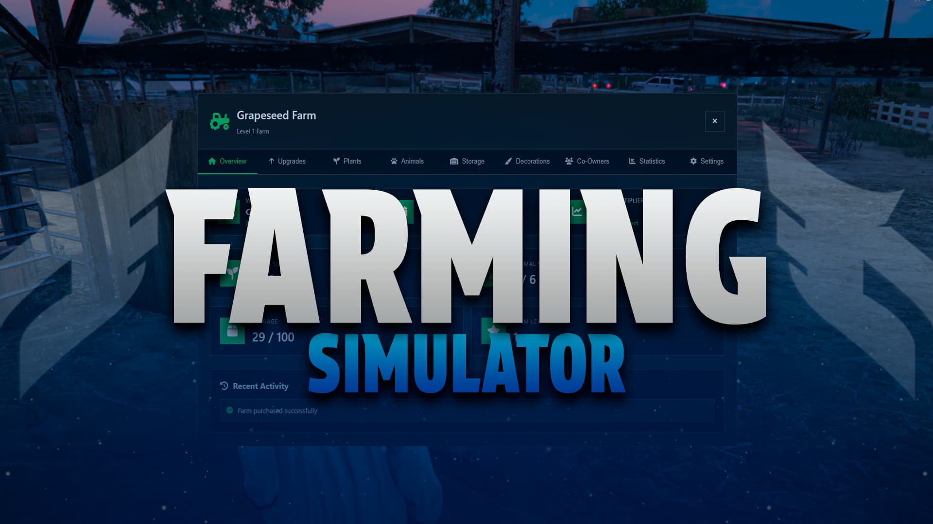 [PAID] Advanced Farming Simulato | QBCore, QBox, ESX - FiveM Releases ...