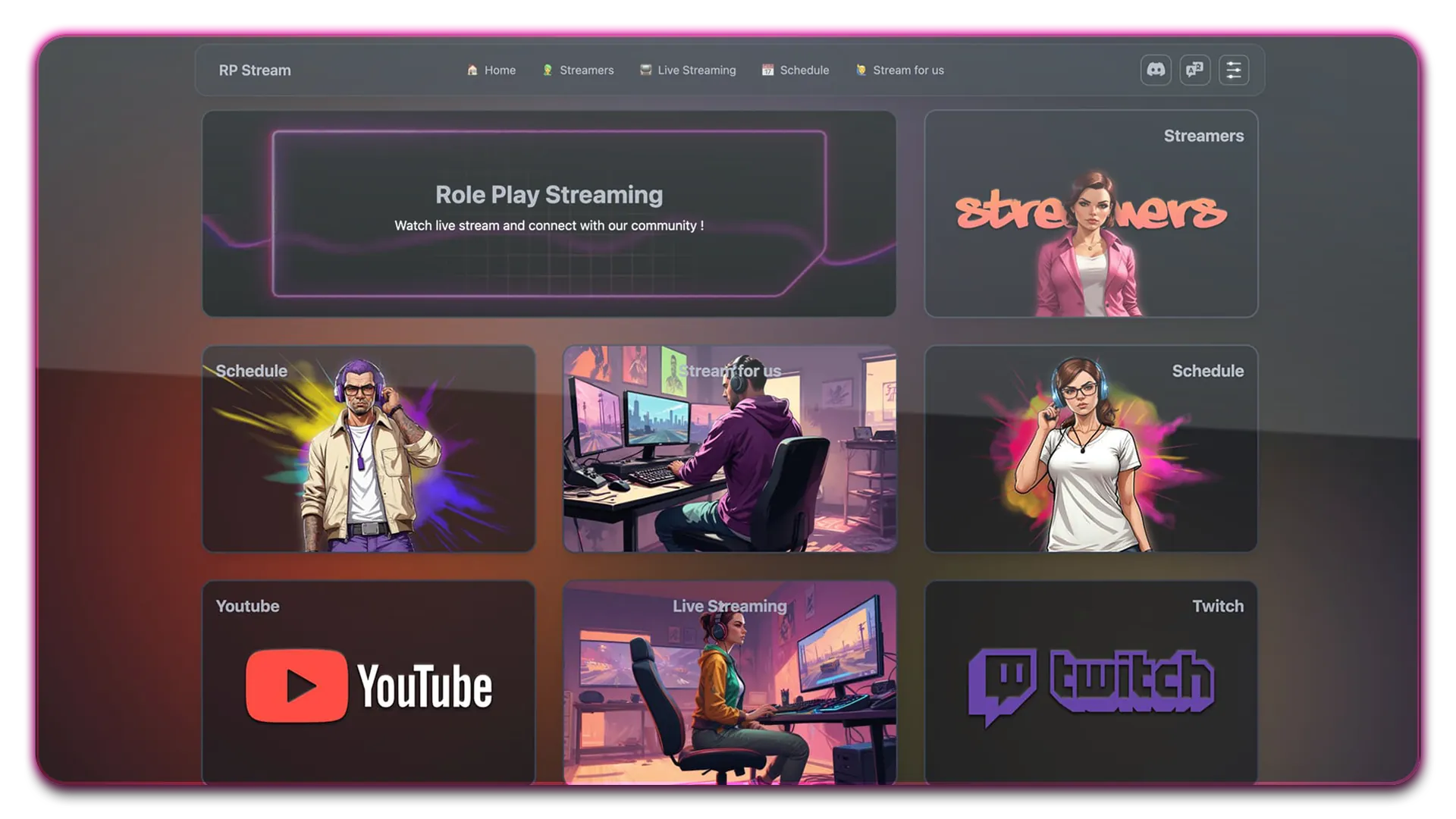 👨‍🎤 RP Panel - Streamers