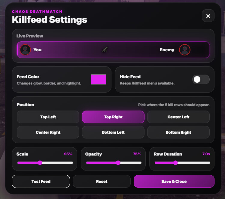 [PAID][ESCROWED] Chaos Killfeed - FiveM Releases - Cfx Forum