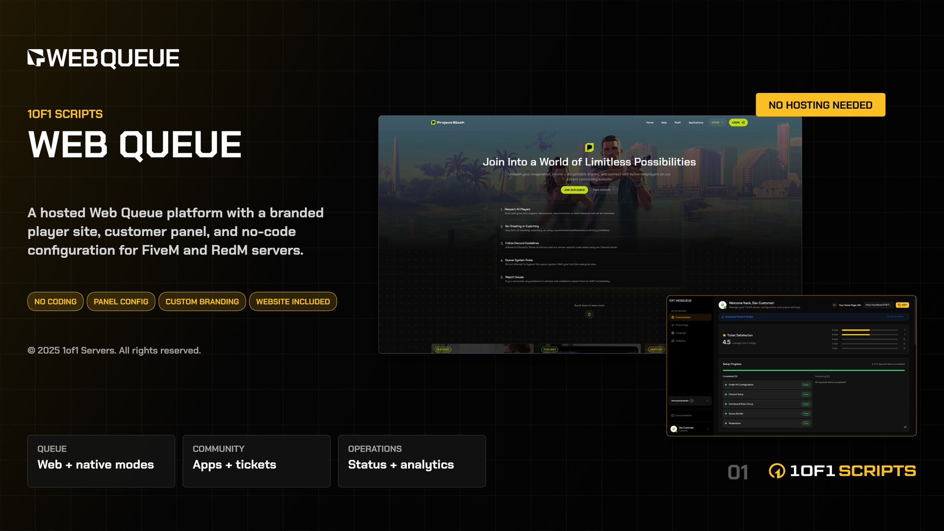 Website Queue with Apps & Tickets - FiveM Releases - Cfx Forum