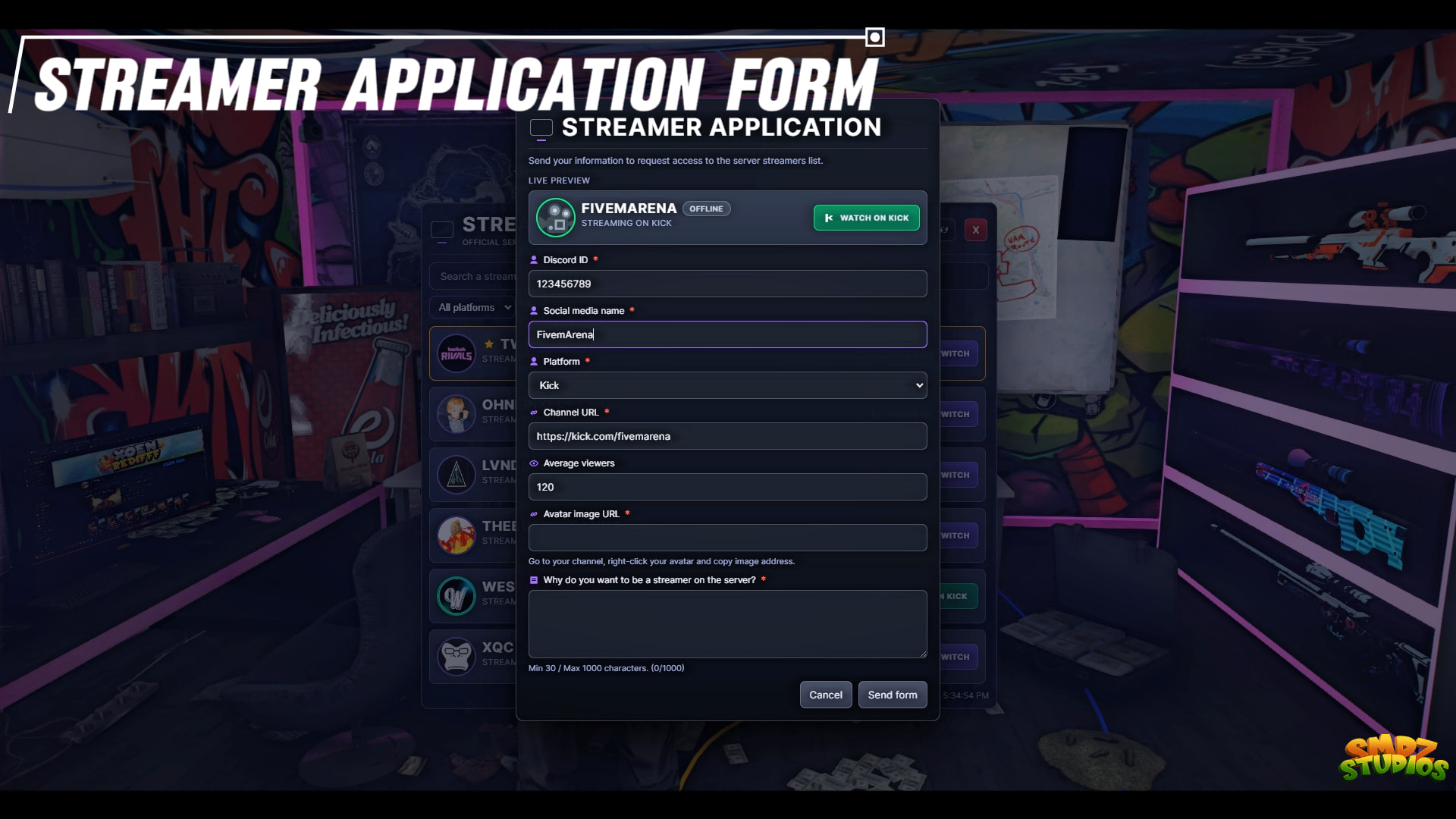 [PAID] Streamers List — Advanced Twitch & Kick Integration - FiveM ...