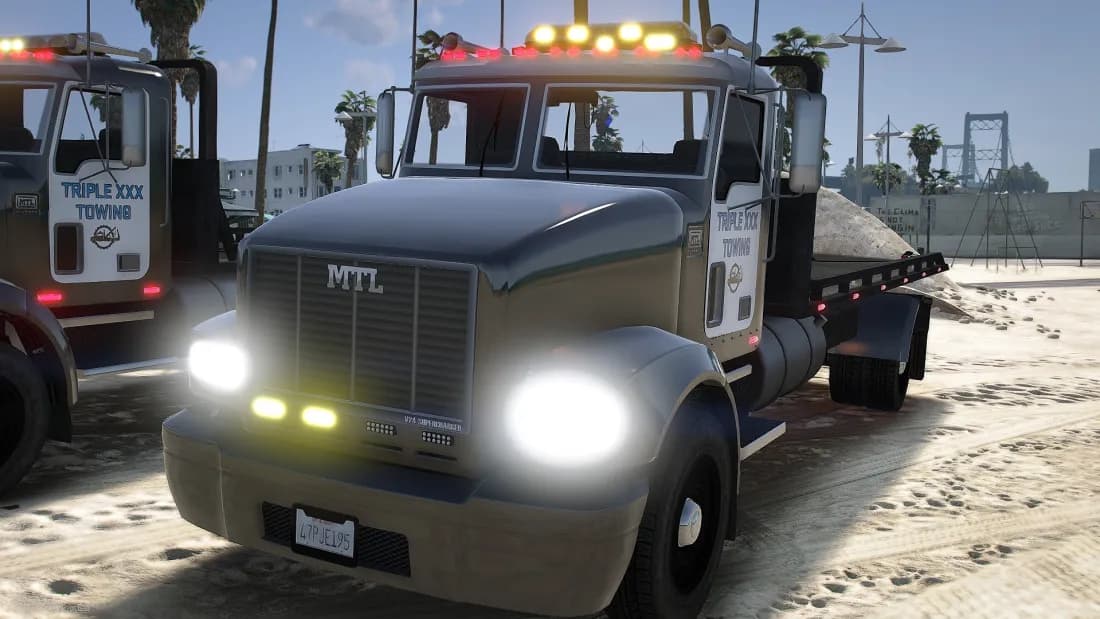 [PAID] Working Flatbed Tow Truck thumbnail 3