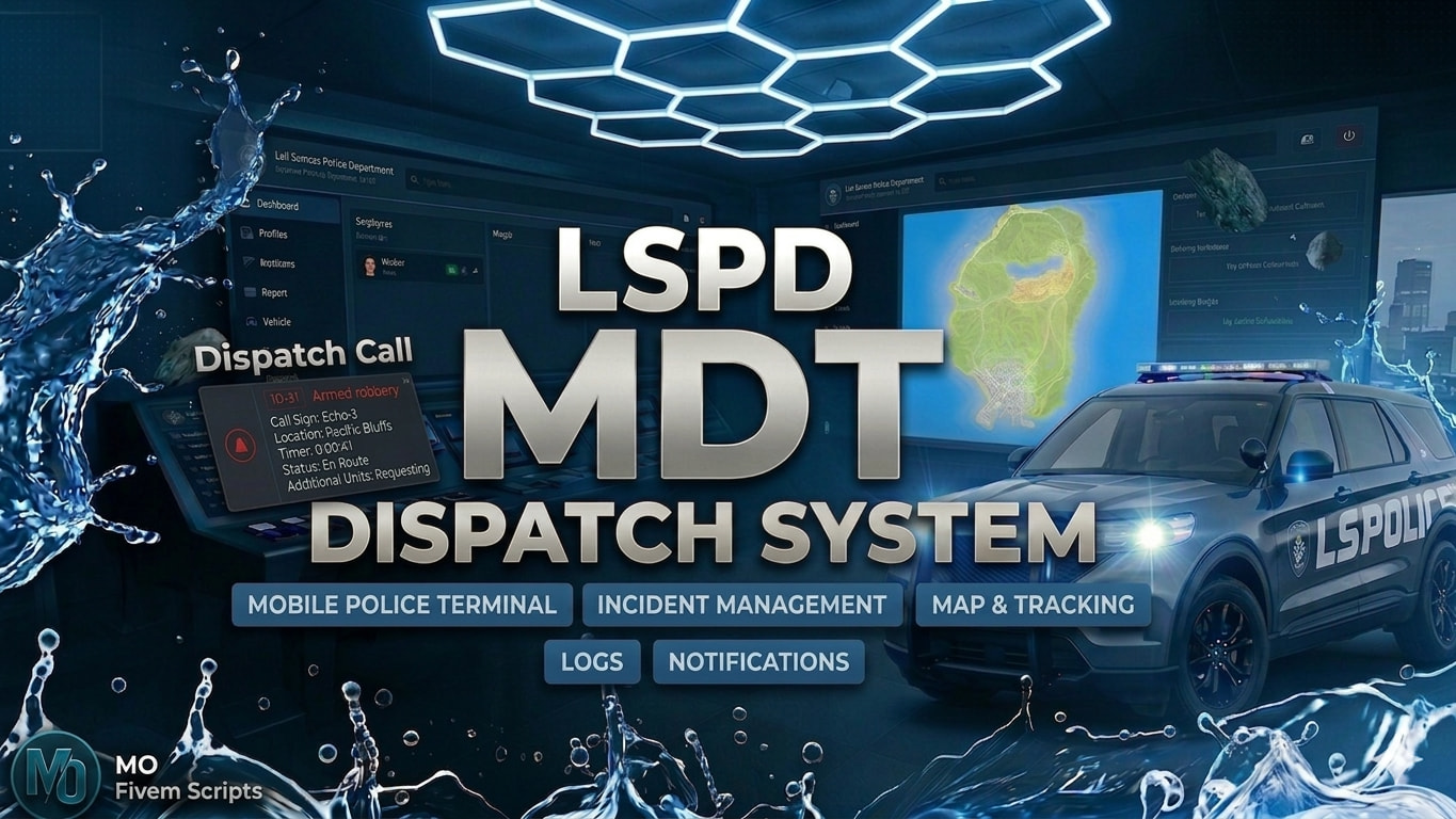 [PAID] [QB-Core] Mo MDT & Dispatch System - FiveM Releases - Cfx Forum