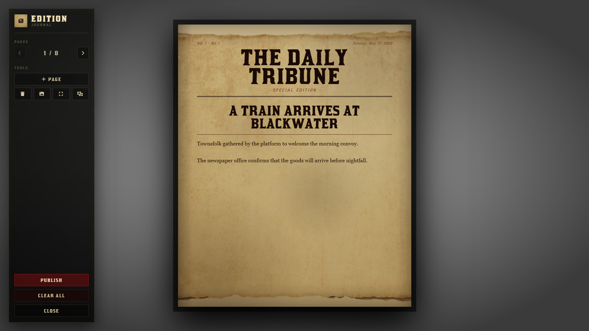 [FREE] Newspaper | Loading Screen - RedM Releases - Cfx.re Community