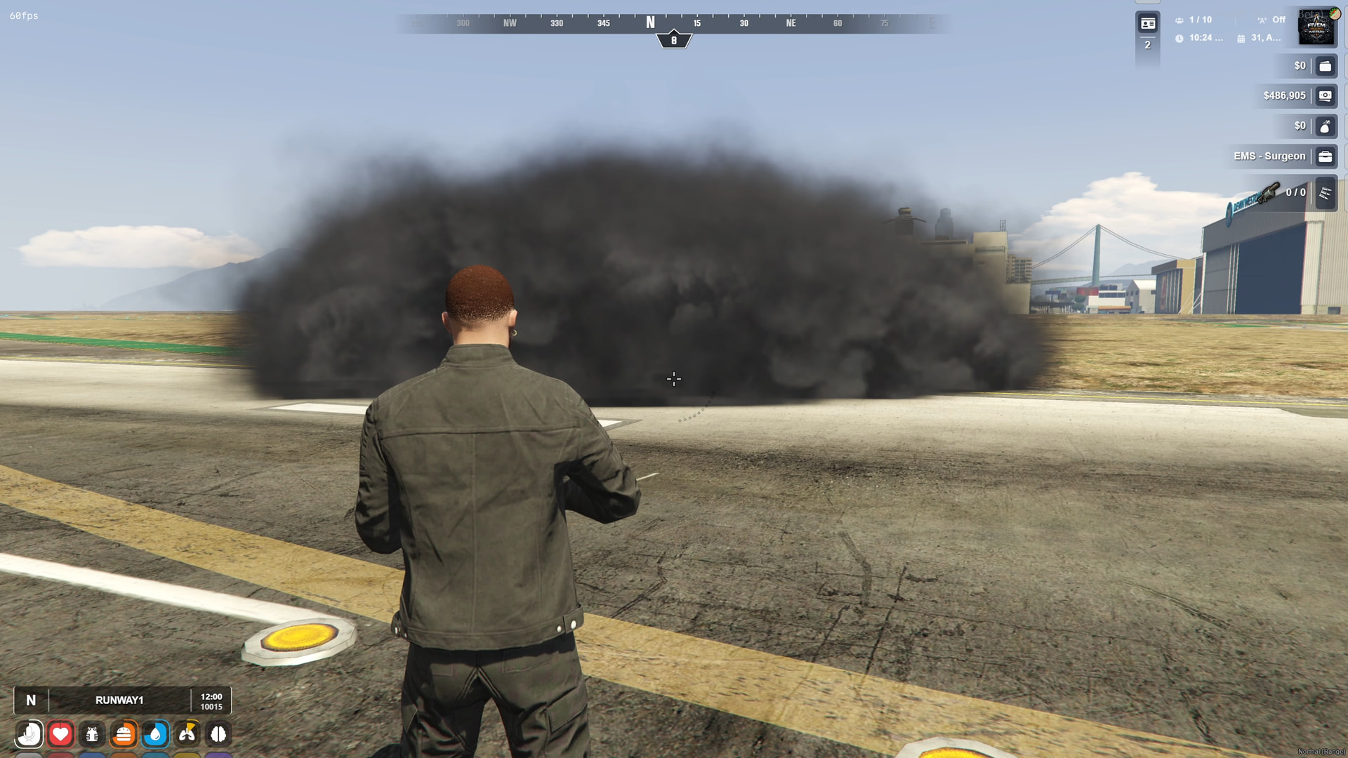 FiveM volumetric smoke cloud
