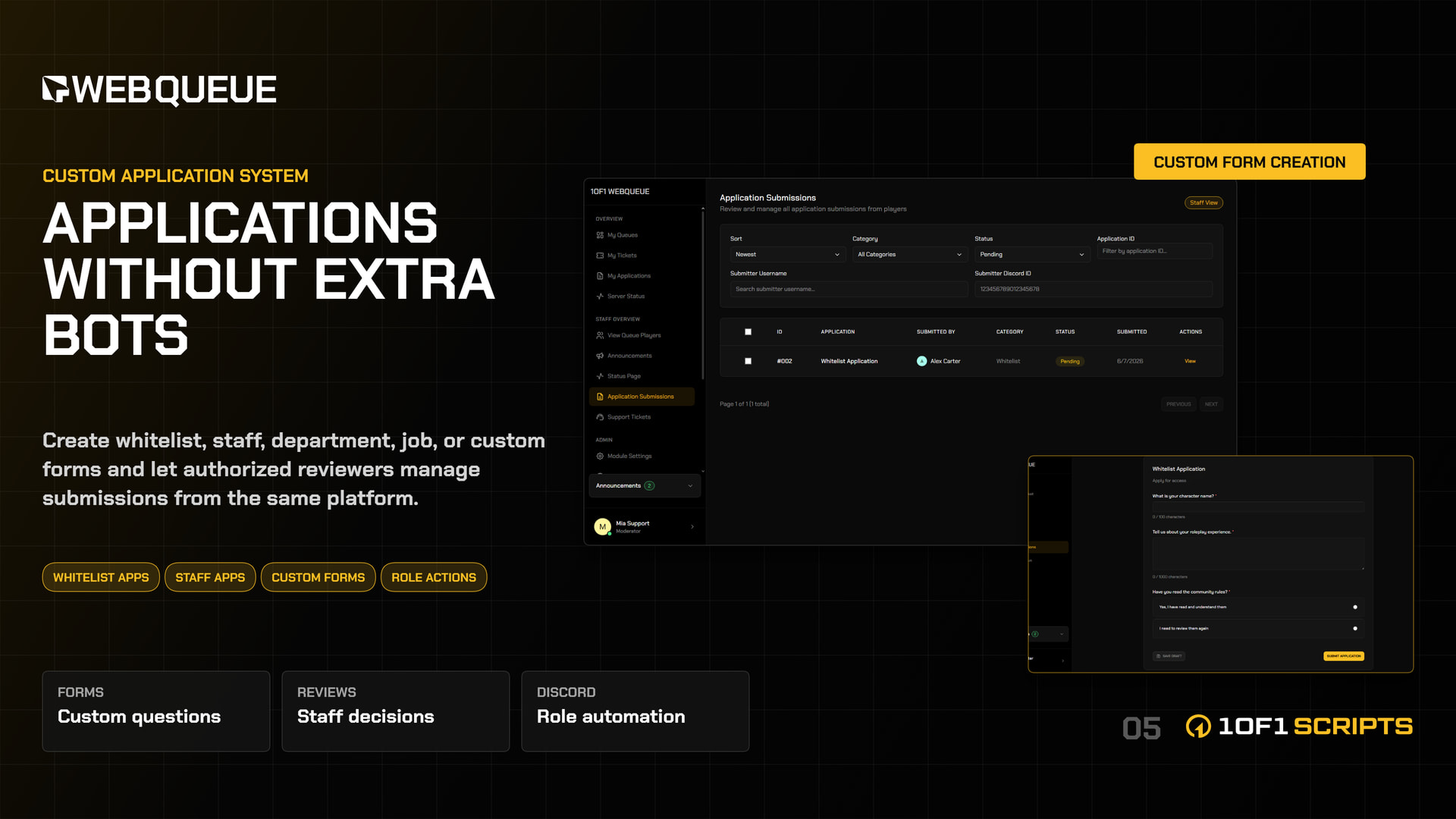 Website Queue with Apps & Tickets - FiveM Releases - Cfx Forum