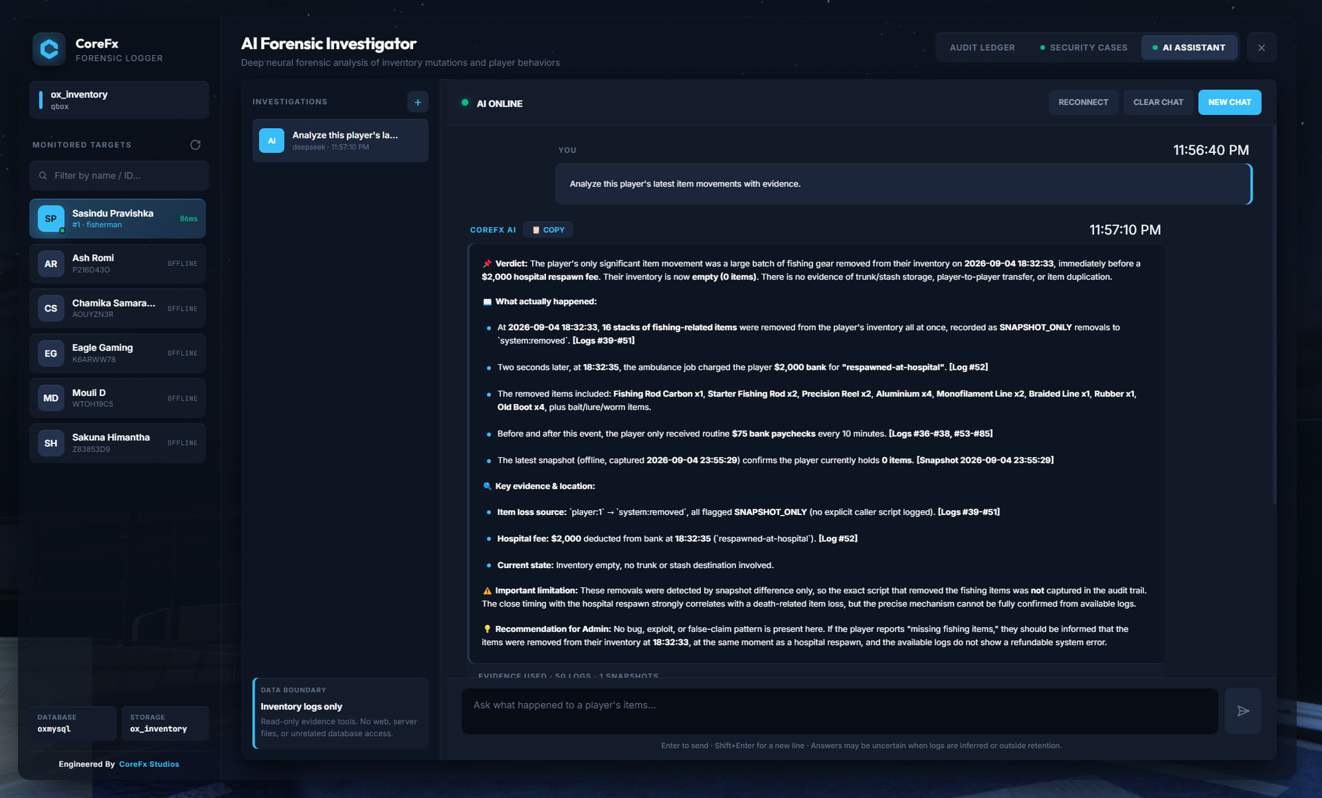 [PAID] CoreFx Inventory Logger — Advanced Inventory Monitoring & Anti ...