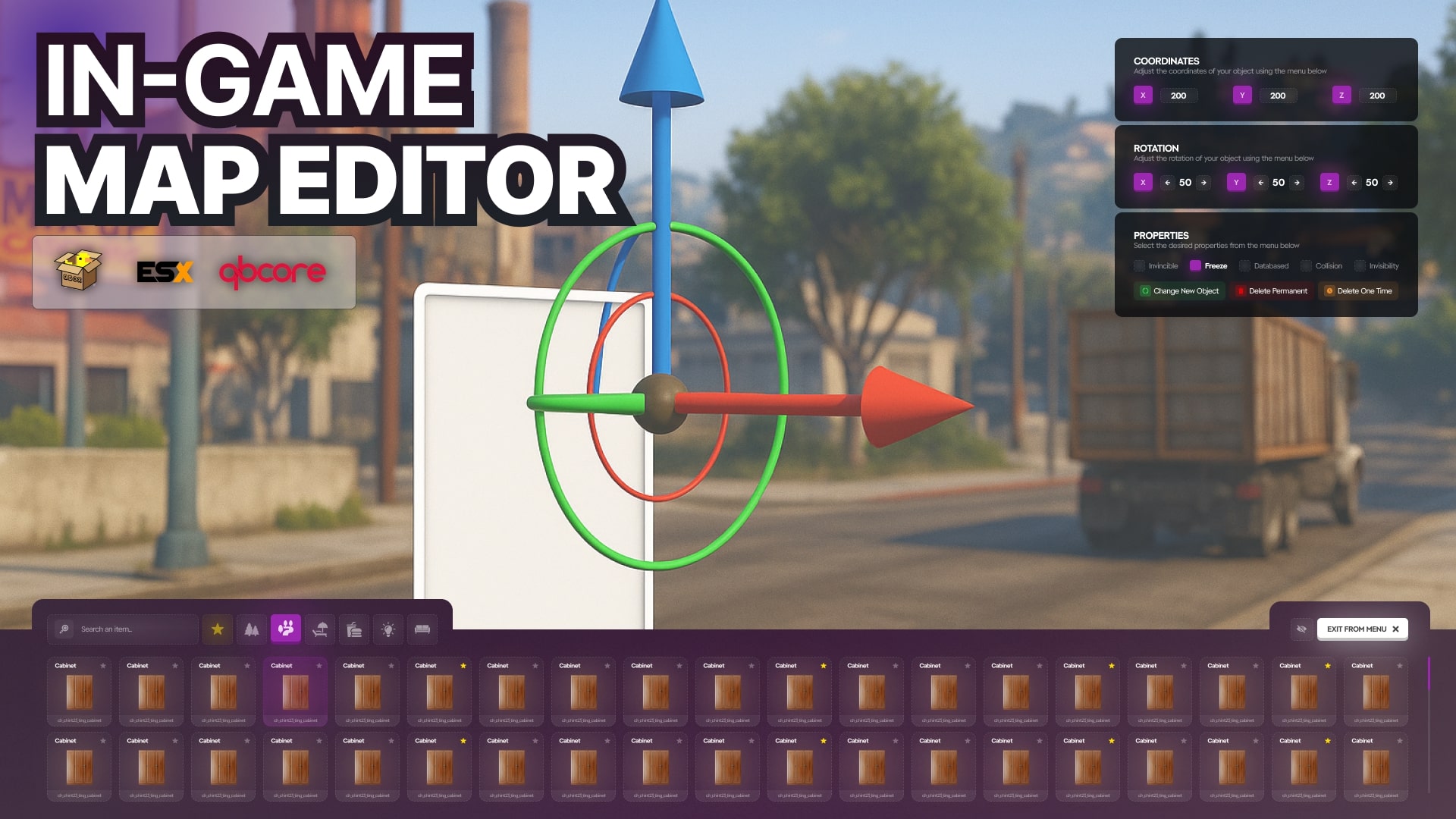 [QB/QBOX/ESX] In-Game MAP Editor Script - FiveM Releases - Cfx.re Community